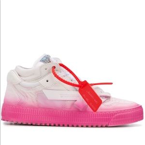 Off-White Pink 3.0 Low Top Leather Sneakers